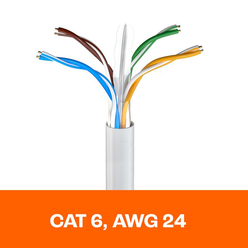 Detalle 2 de PcCom Essential Bobina de Cable de Red RJ45 Cat6 UTP CU AWG24 – 100 m