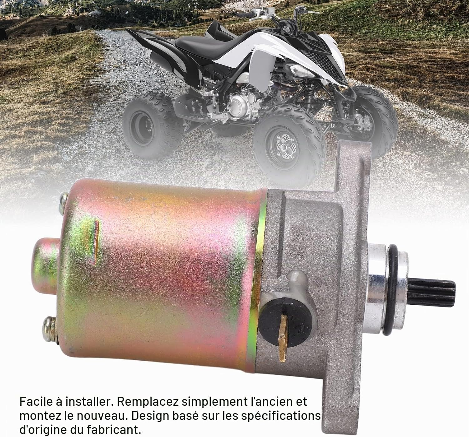 Detalle de Yctze Yctzehw9xqaimzp startmotor voor GY6 50/60/80cc, 12 V DC, 10 tanden