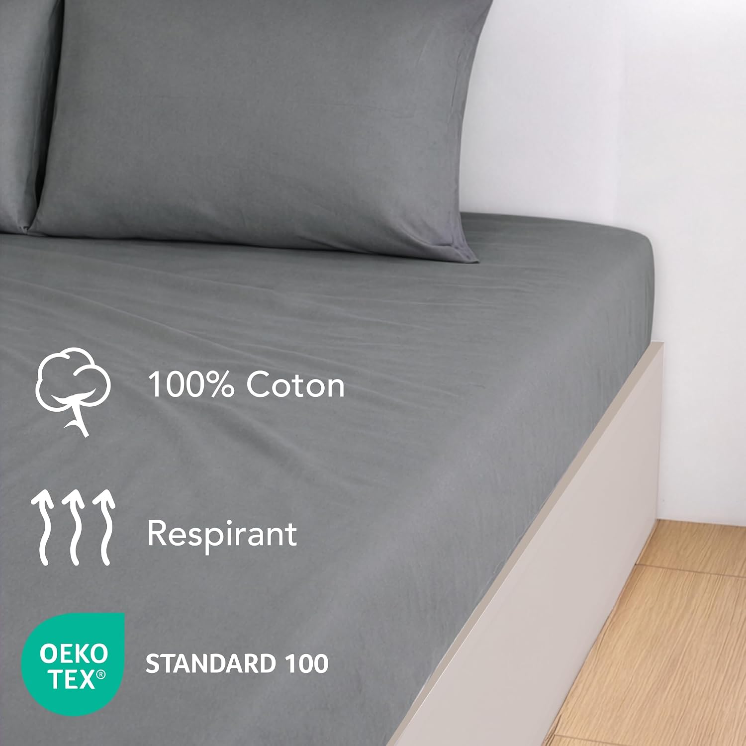 Detalle 2 de Dreamzie Drap Housse 180x200 Coton
