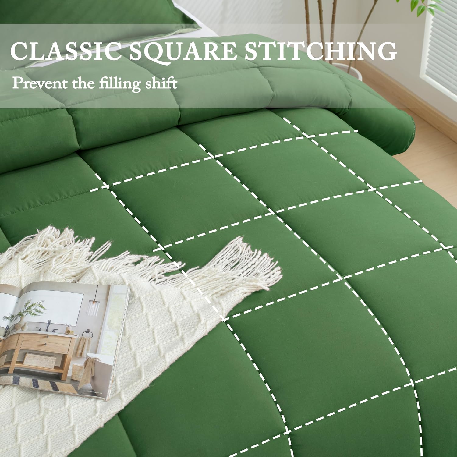 Detalle de HIG 3pc Comforter Set Twin 68x92