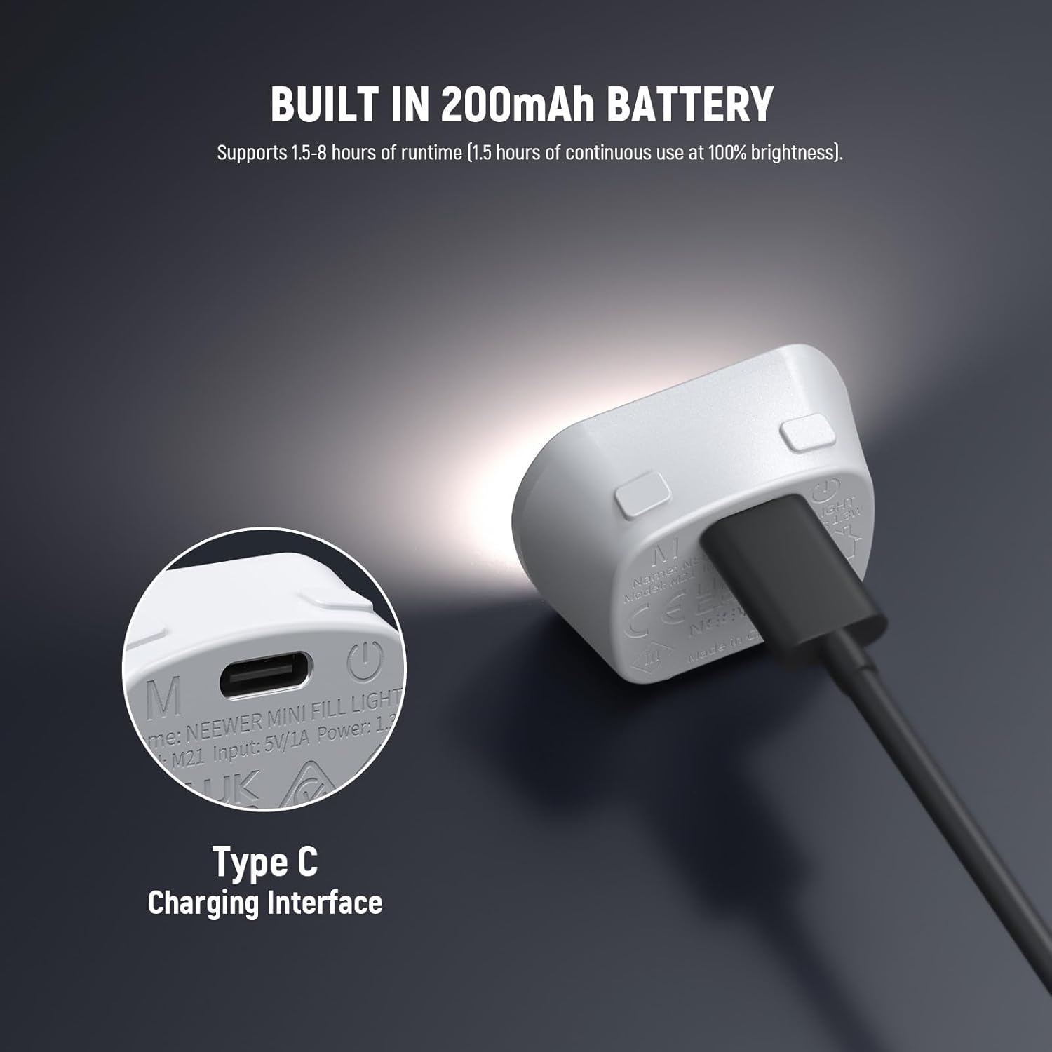 Thumbnail 5 de NEEWER Basics Magnetic Auxiliary Light 1.3W