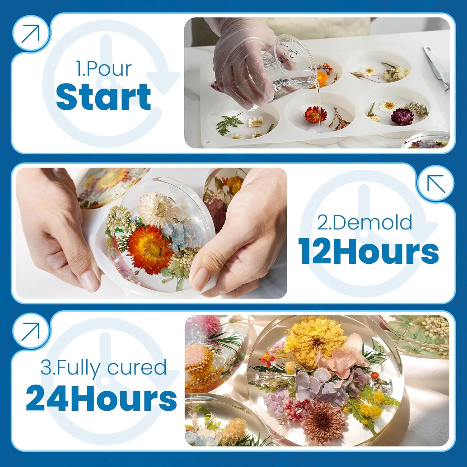 Thumbnail 5 de LET'S RESIN Casting Epoxy Kit 500ml Crystal Clear ⌛? 🎨