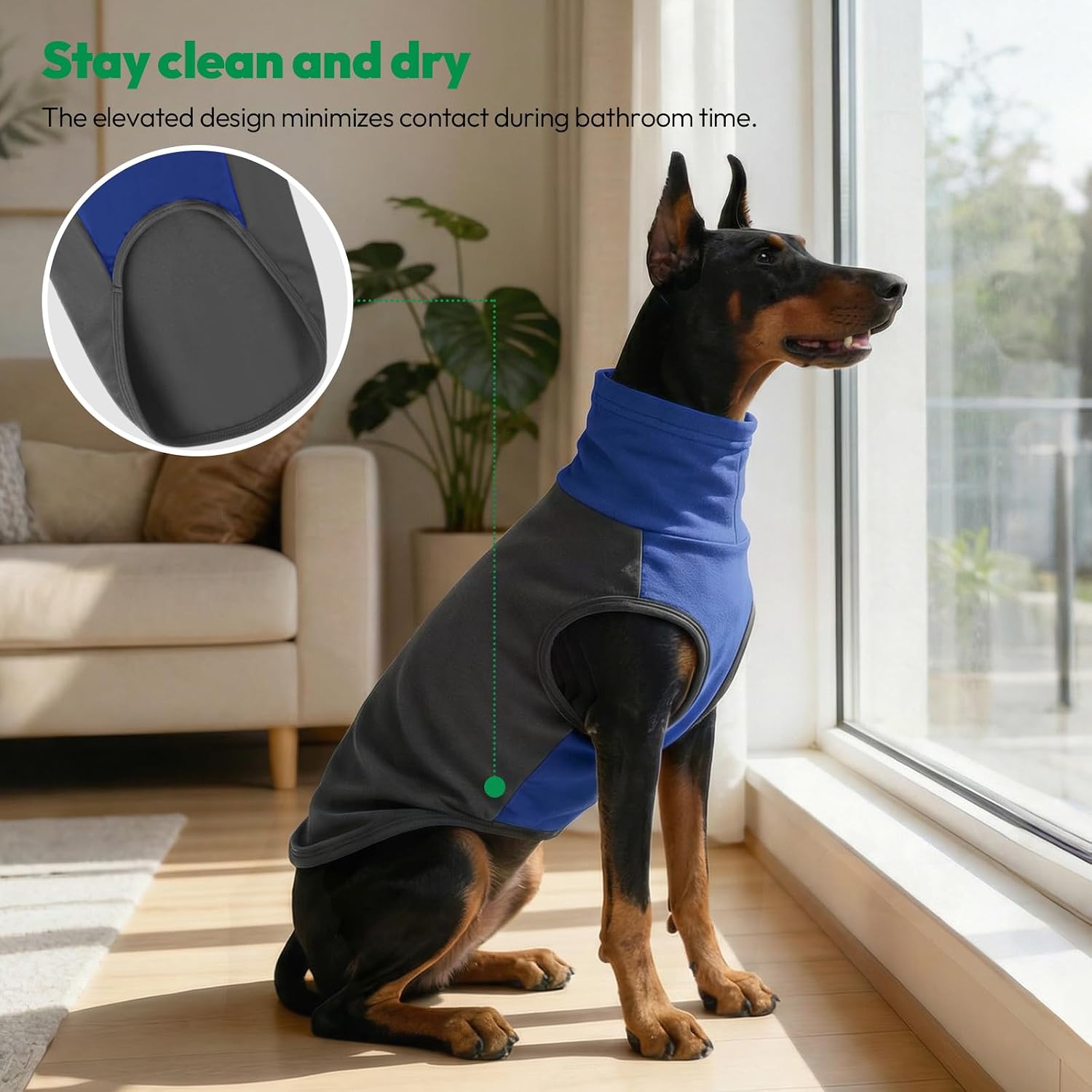 Thumbnail 6 de KONVINIT Hundepulli Fleece Rollkragen für große Hunde