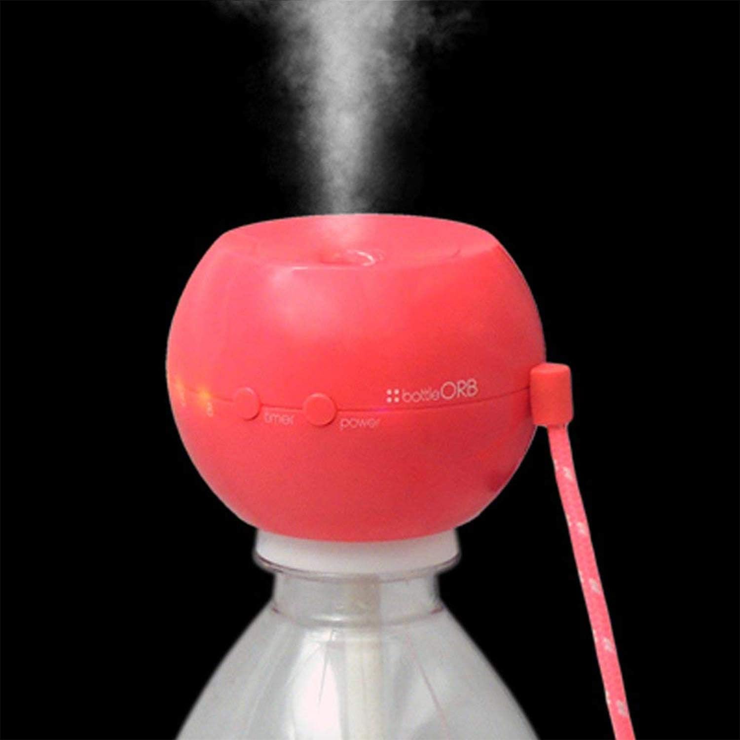 Detalle 2 de TOPLAND M7012PE オーブ ペットボトル加湿器 ピンク・超音波式