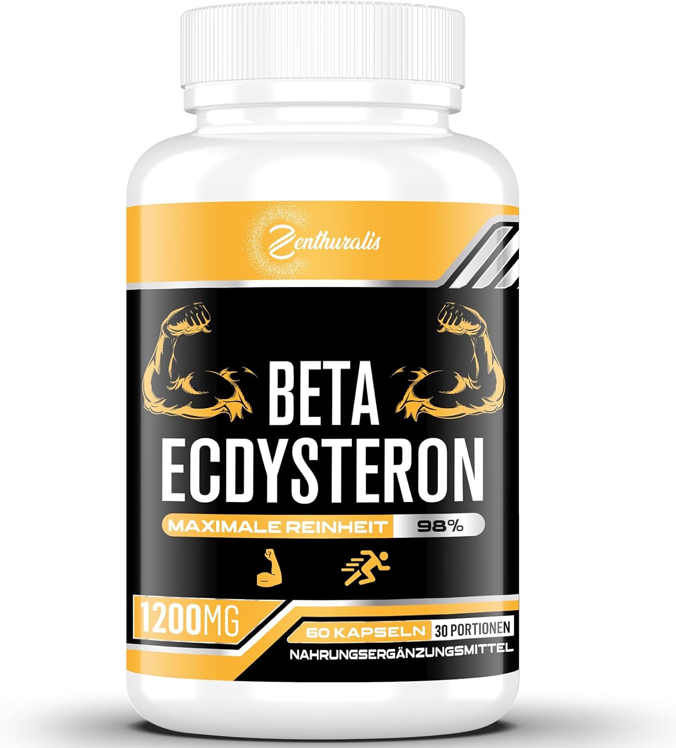 Detalle de Beta-Ecdysteron-Ergänzung 1200 mg | 98% Reinheit, 60 Stück – Pflanzliche Ecdysteron-Quelle für aktive Nutzer