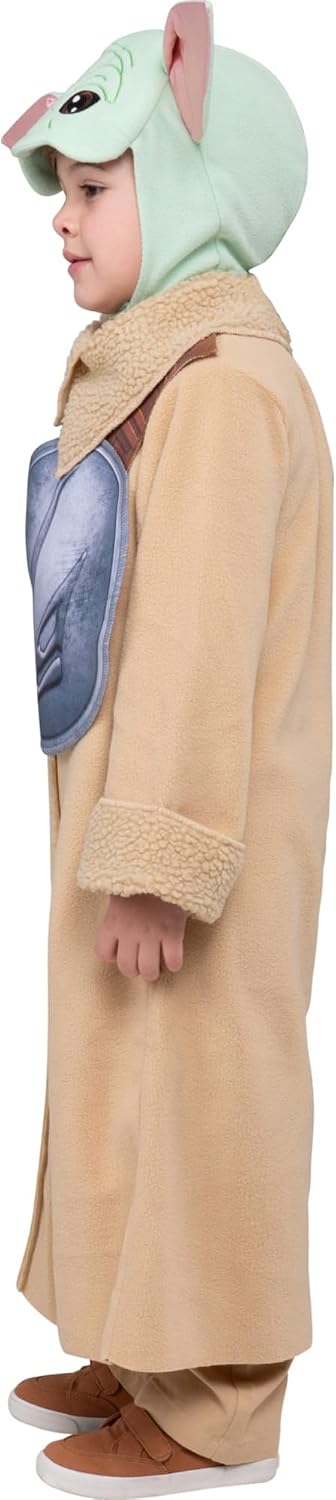 Detalle 2 de STAR WARS Grogu Toddler Halloween Costume, Fabric Robe and Headpiece, 3T-4T