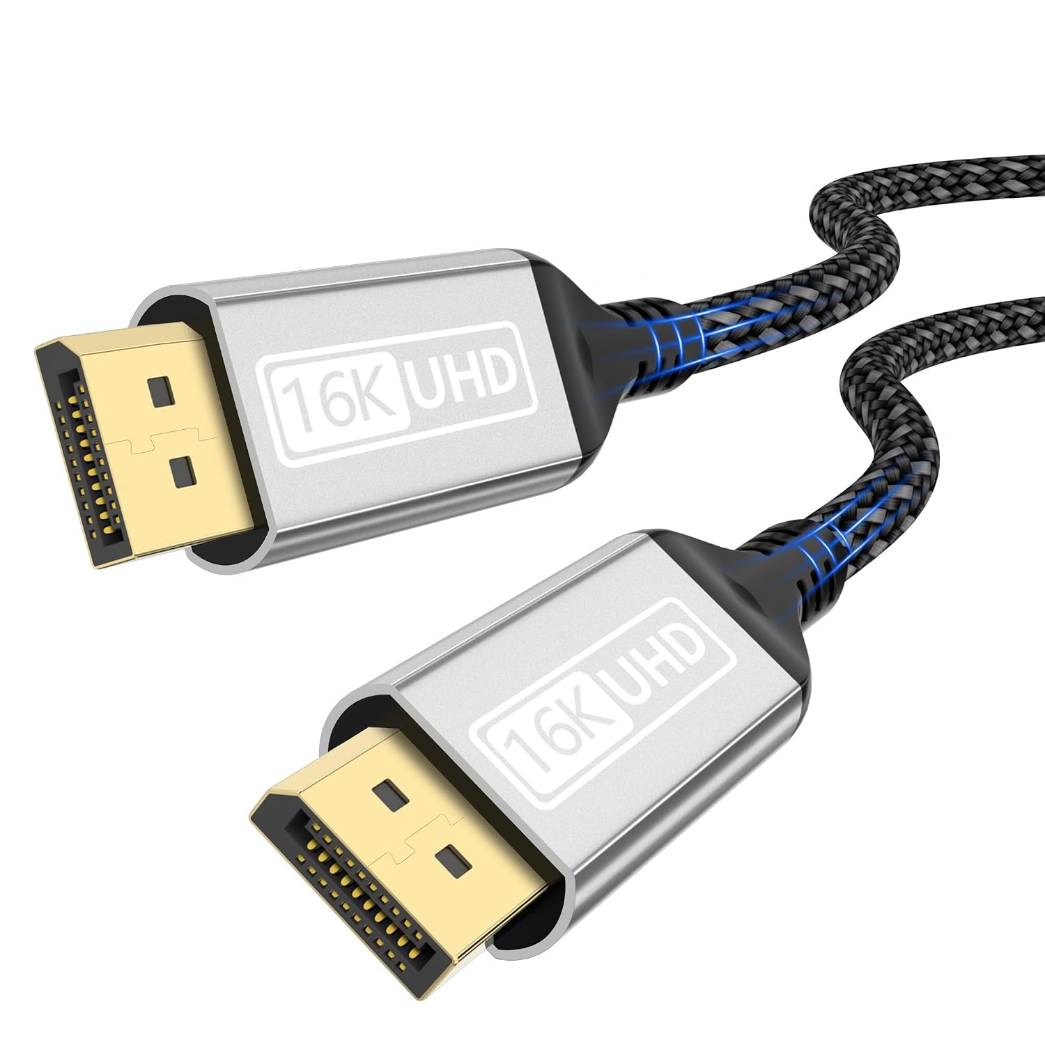 Detalle de 16K DisplayPort 2.1 Cable (1m) – 80Gbps, HDR, DSC 1.2a, HDCP 2.2