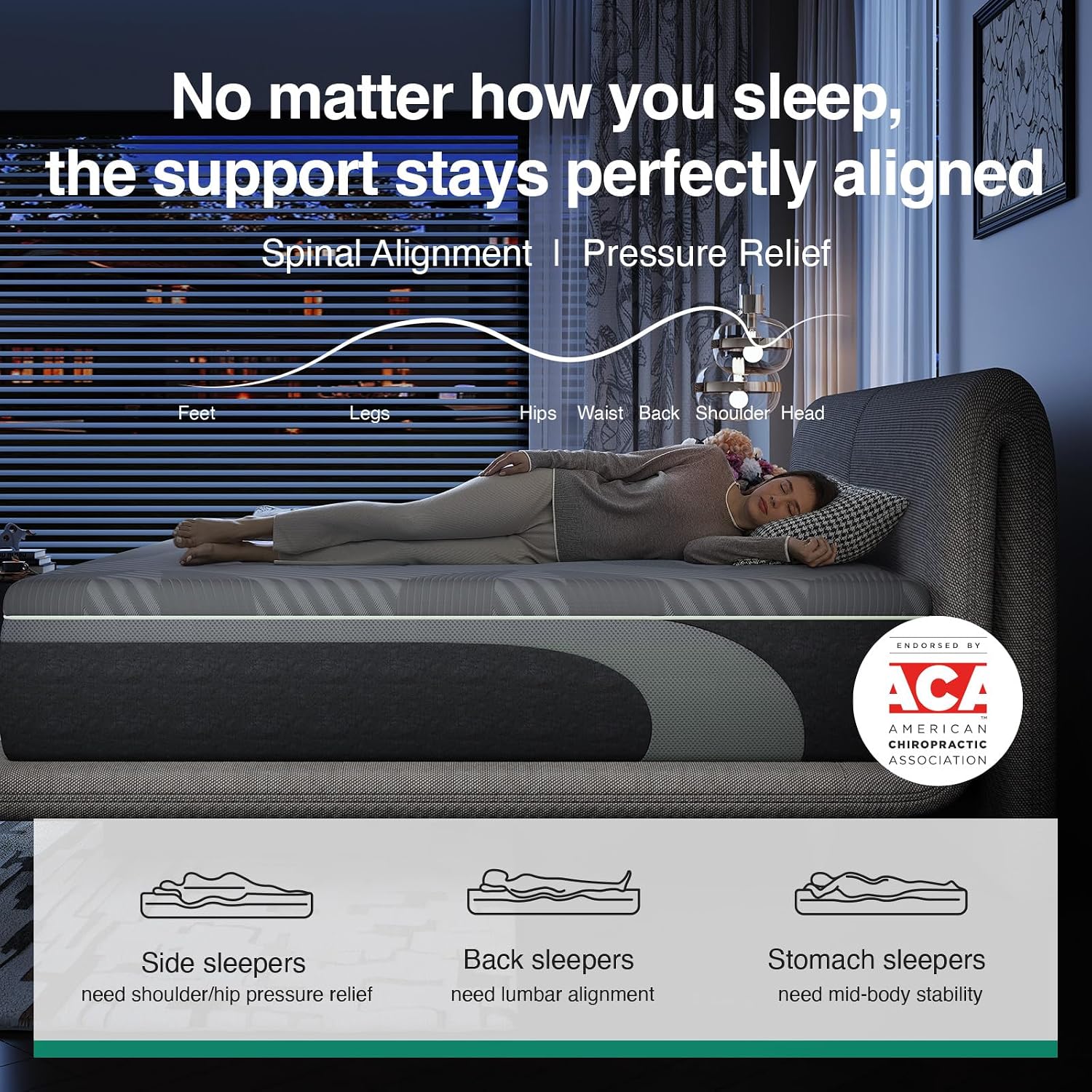 Detalle 2 de Novilla N-2508M01053-12-Q AiryFlow 12-Inch Queen Memory Foam Mattress