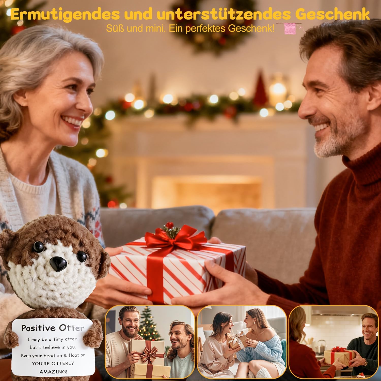 Thumbnail 5 de MLZTINGR Ötterchen Häkelkatze Geschenkset