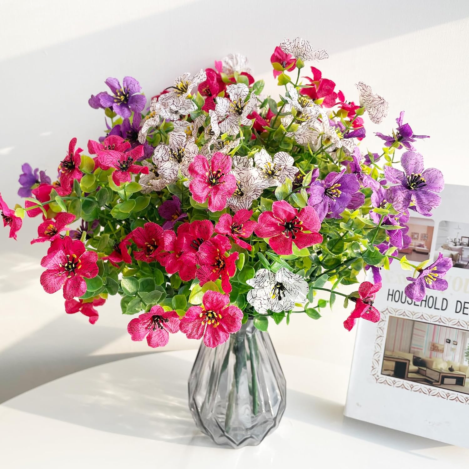 Thumbnail 2 de ROLLWAY Lot de 6 fleurs artificielles 35 cm