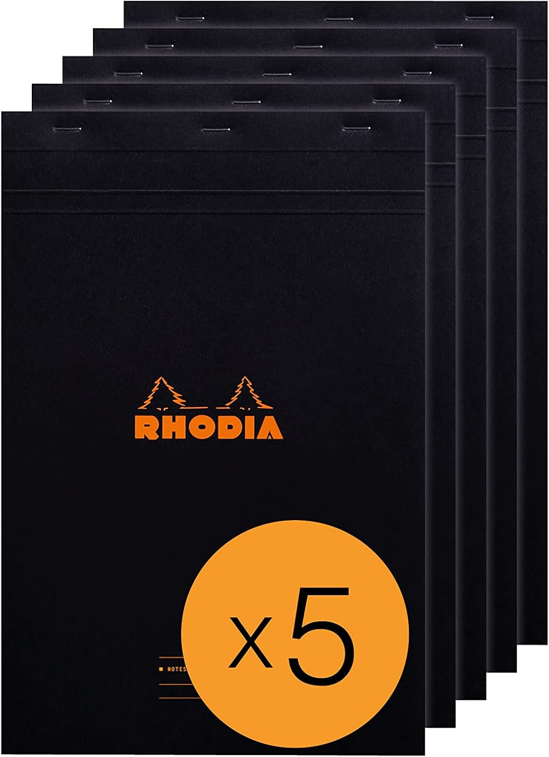 Thumbnail 3 de RHODIA 164009Cpack Bloc-Notes Agrafé Meeting N°16 Black - A5 (Lot de 10 blocs)