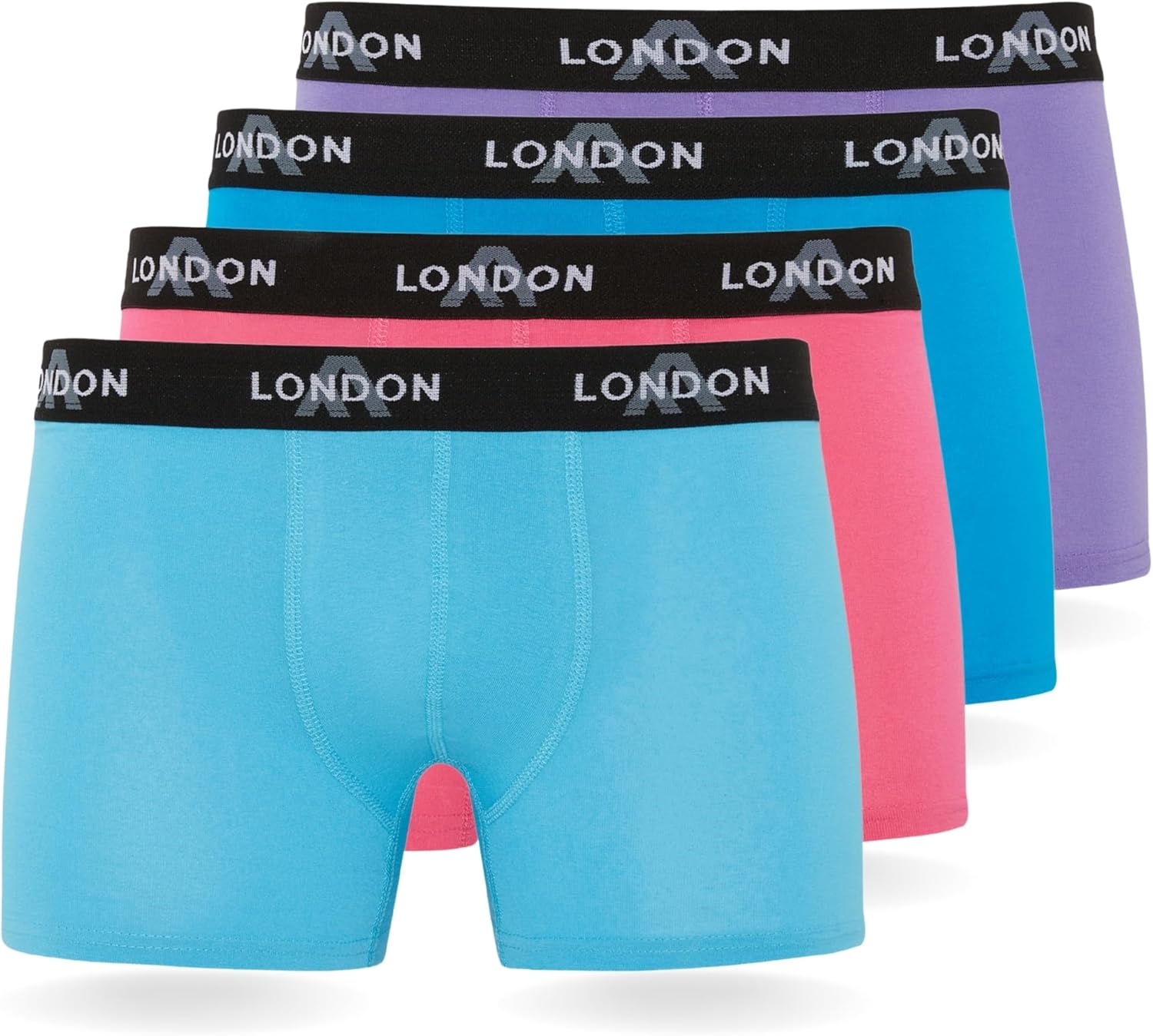 Detalle de FM London Pacchetto da 4/8 Mutande Uomo – Boxer in cotone, aderenti e confortevoli per l’uso quotidiano