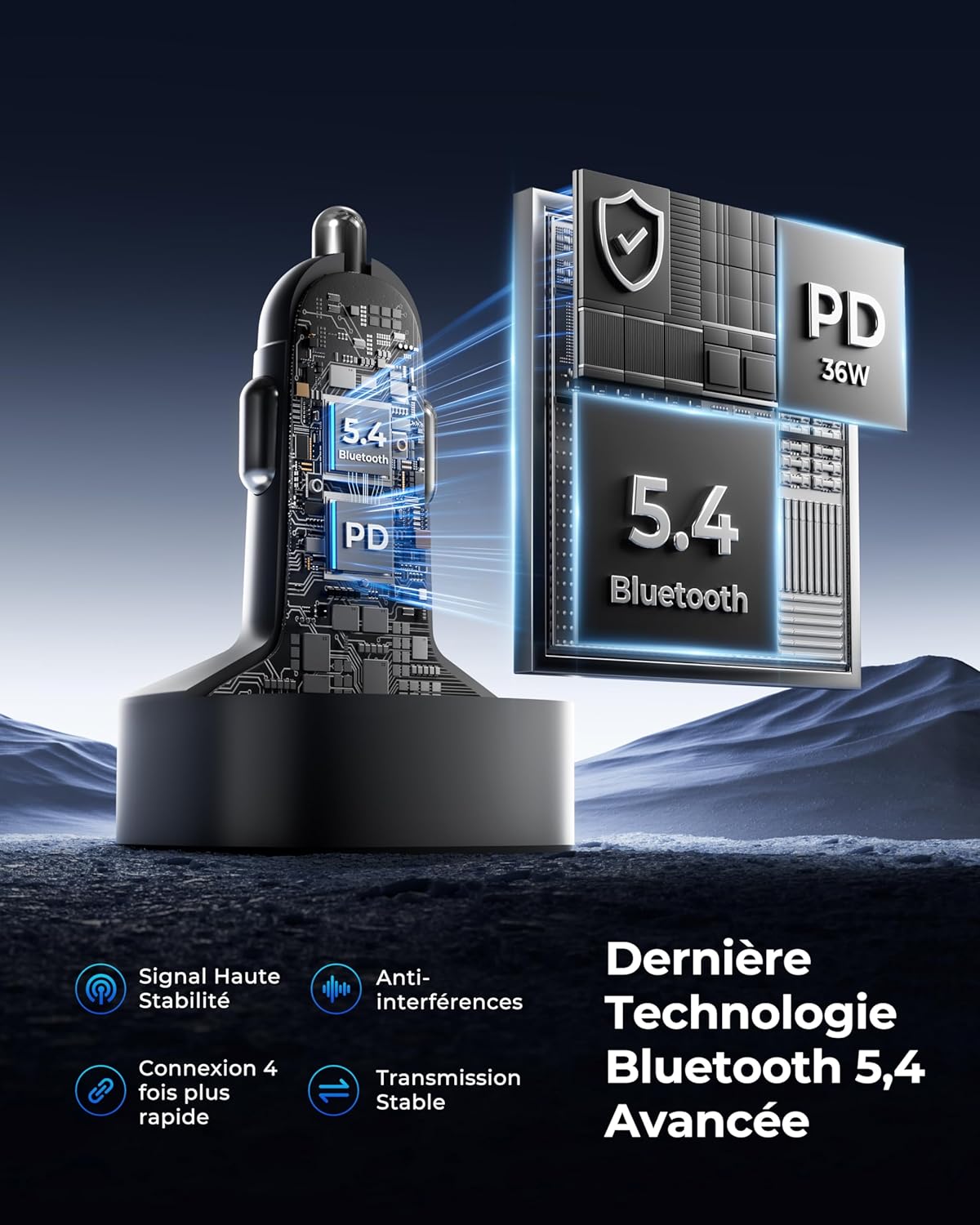 Detalle 2 de LENCENT Transmetteur FM 54 W