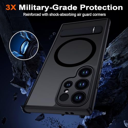 Detalle 2 de Coque Samsung Galaxy S25 Ultra, étui translucide, 3 modes de support