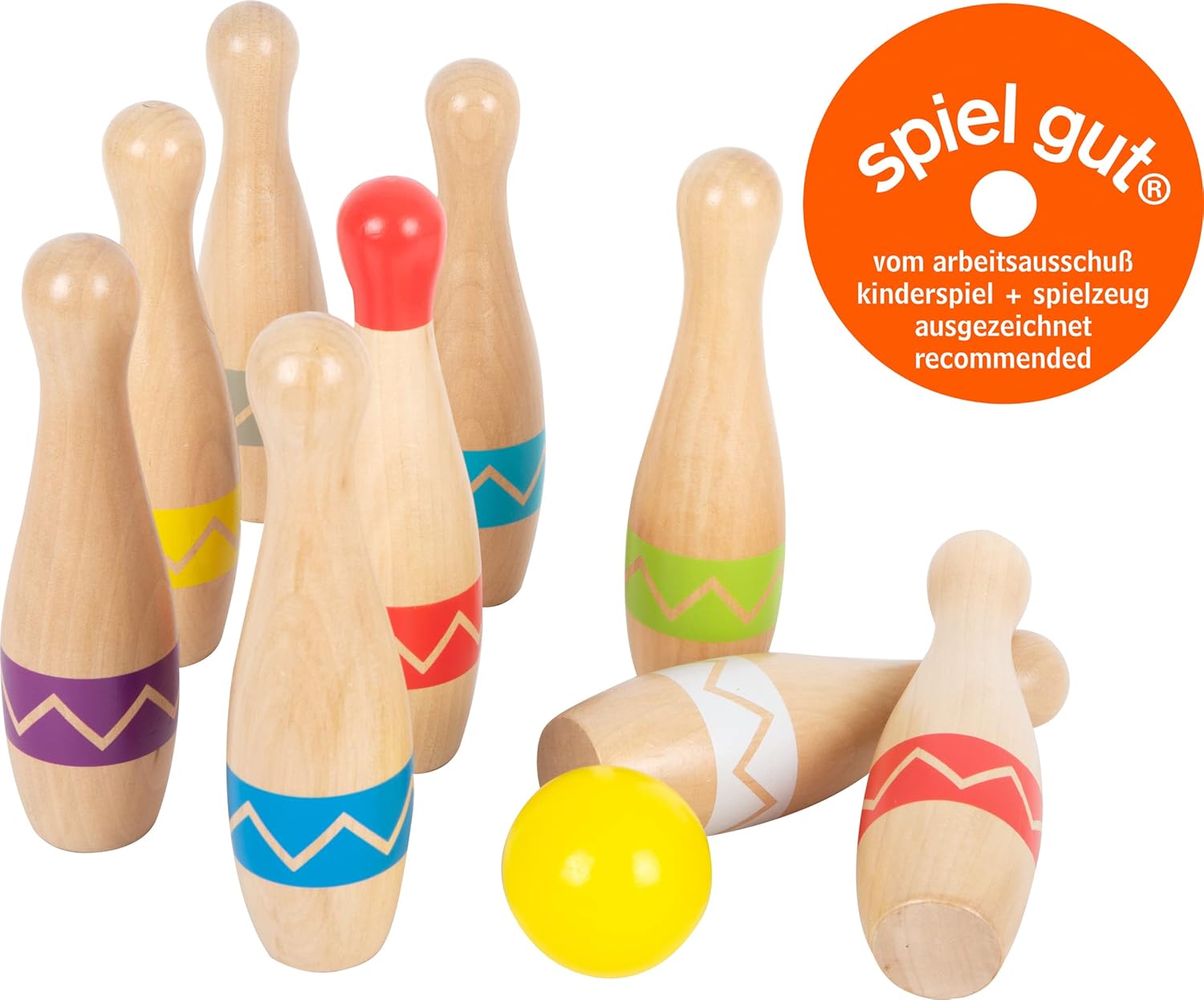 Thumbnail 1 de Small Foot Birilli Active in Legno 11912, gioco di abilità con sacchetto per indoor e outdoor (da 3 anni)
