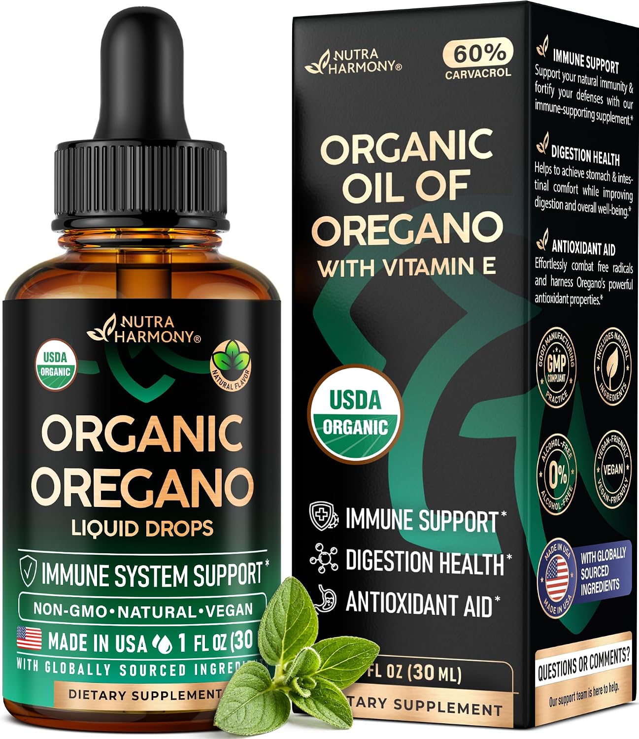 Detalle de Oregano Oil Drops 1 oz