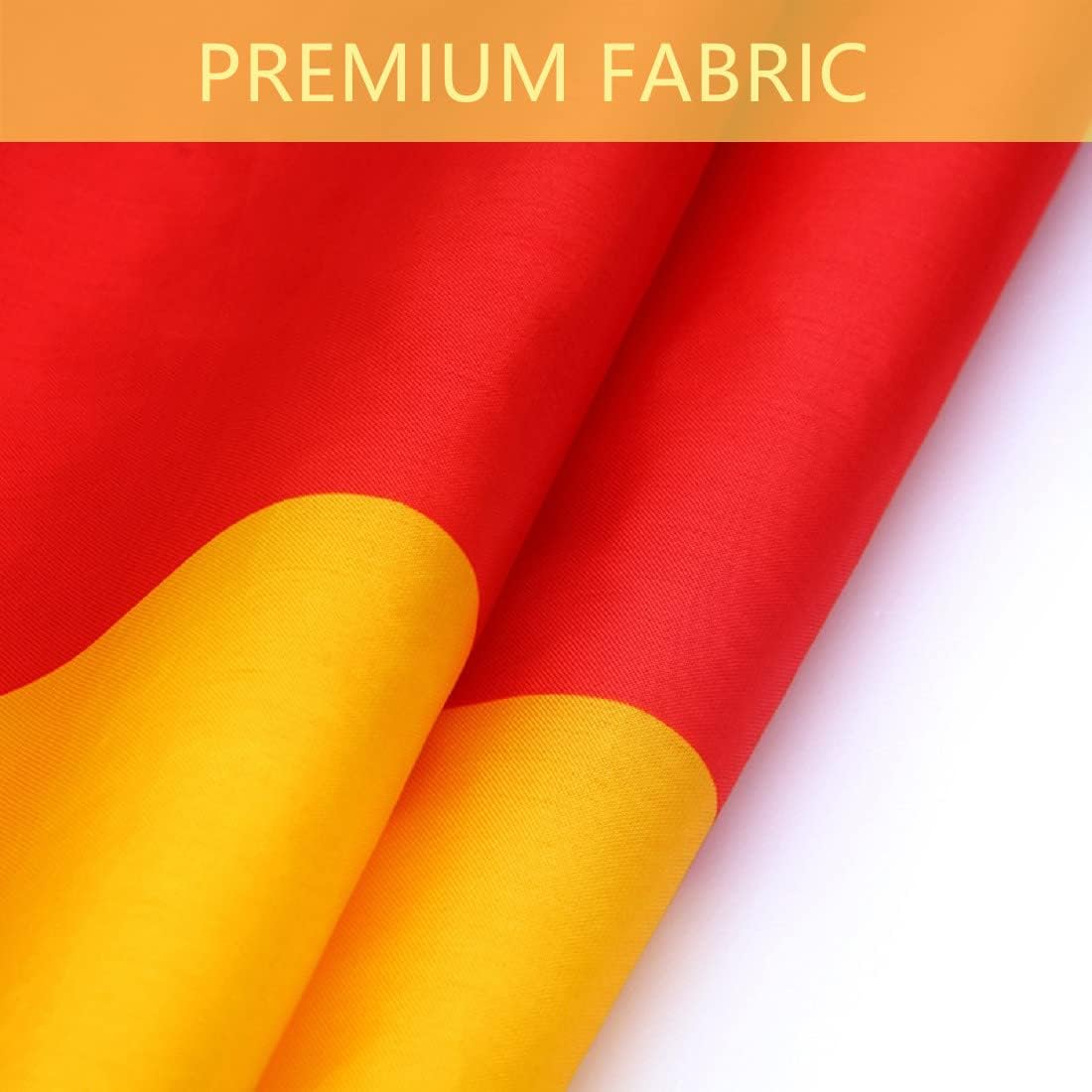 Detalle de TCTOHZNG ljnl002 Spaanse vlag 90 x 150 cm van polyester met 2 metalen ogen