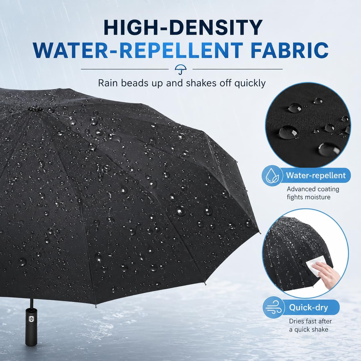Thumbnail 5 de Exquisgoods 24K Windproof Travel Umbrella 24 ribs