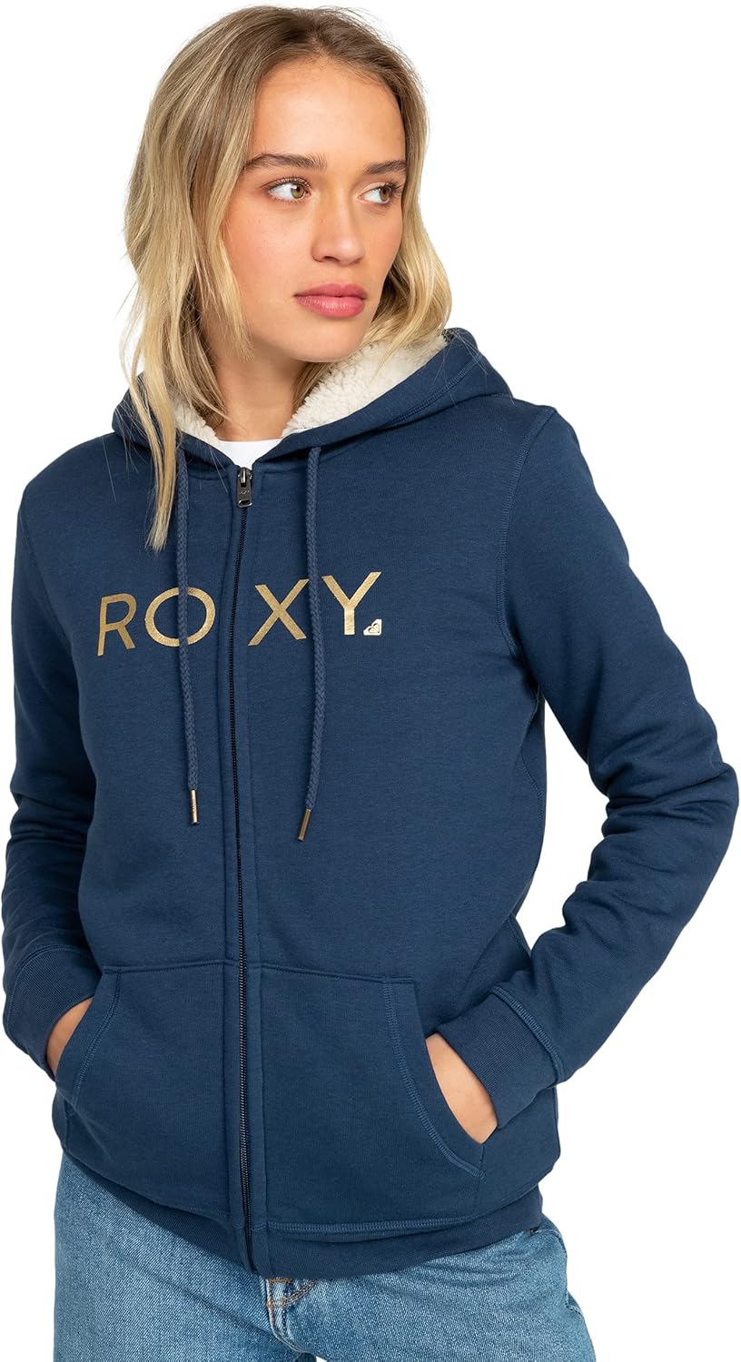 Thumbnail 6 de Roxy Itia Zip Signature Maglione Donna (Pacco da 1) – felpa con cappuccio foderata in sherpa