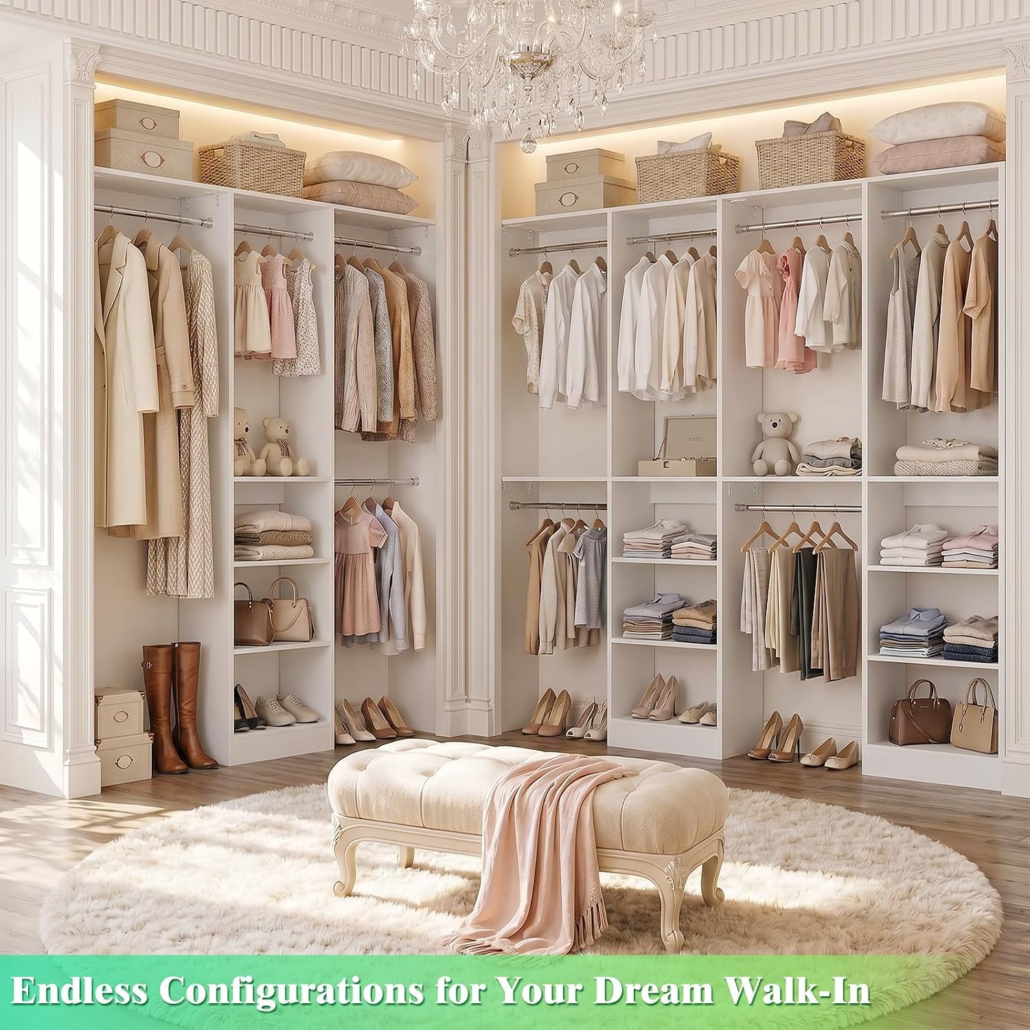 Detalle de Besiost Closet Organizer, 4FT