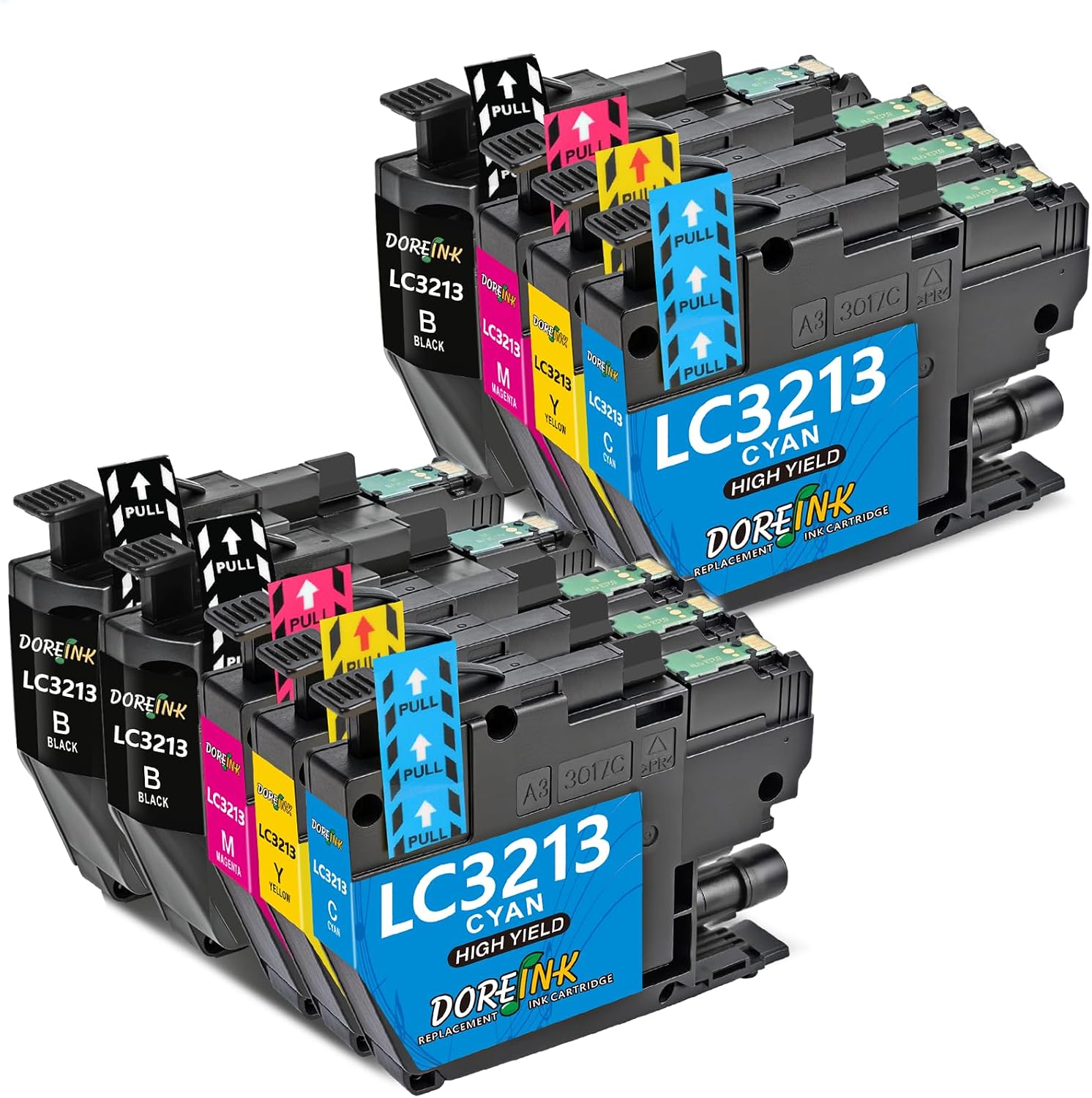 Detalle de DOREINK LC3213 Lot 9 cartouches (3N 2C 2M 2J)