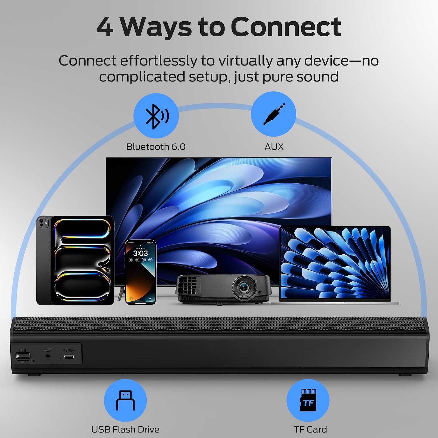 Thumbnail 3 de Monster SD100 28W Desktop Speaker with Bluetooth 6.0, TWS and RGB Lighting