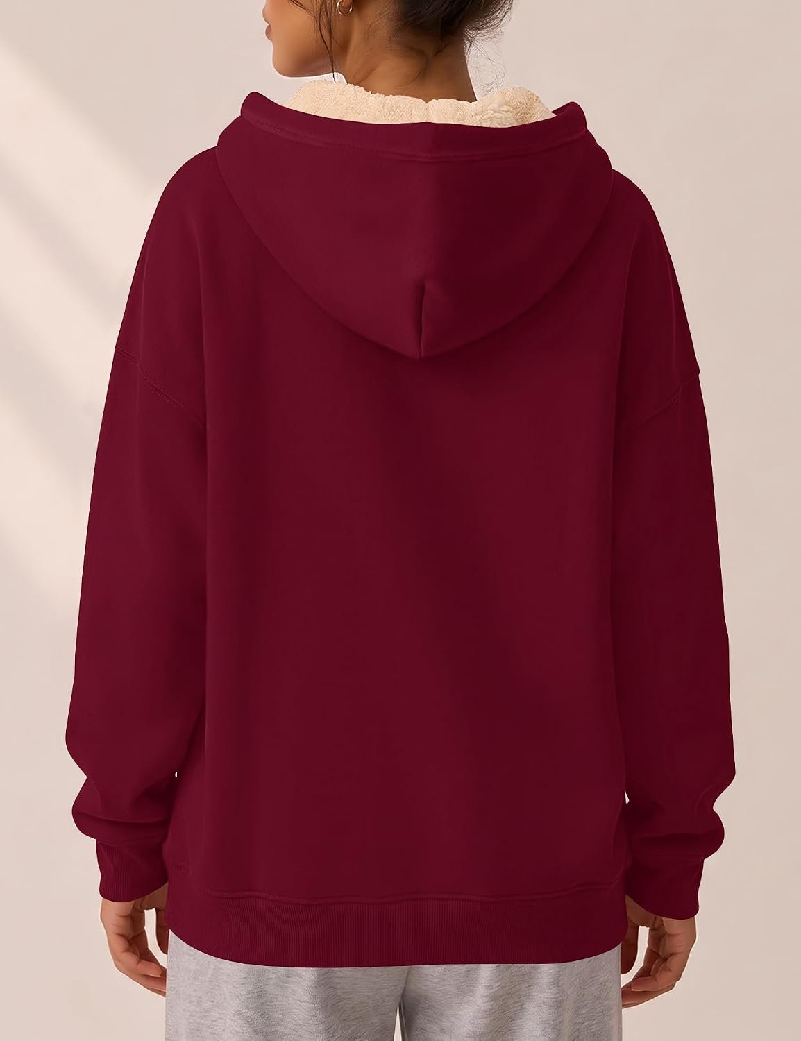 Detalle 2 de LOMON Women's Hoodie, 100% Cotton Shell