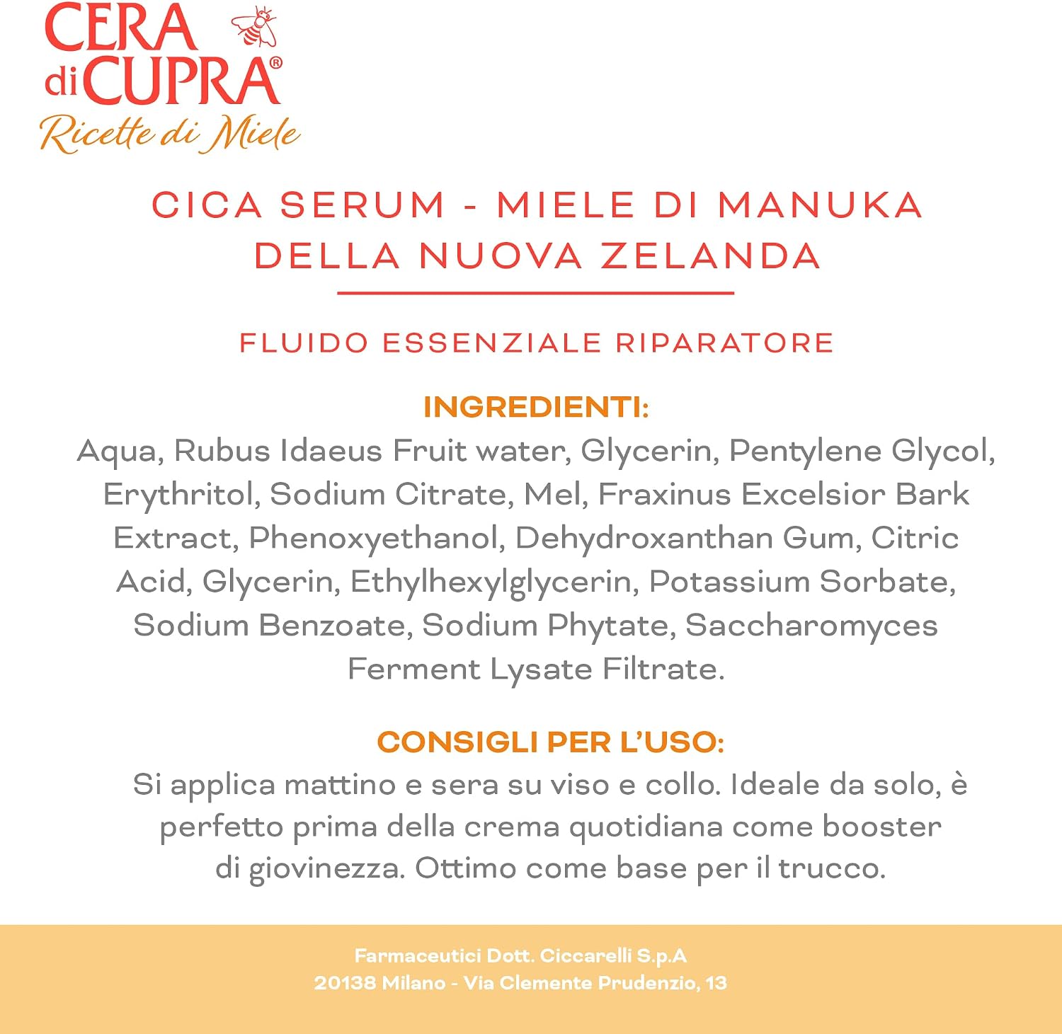 Thumbnail 5 de Cera di Cupra Cica Serum al Miele di Manuka NZ 30 ml – Rigenera la barriera cutanea