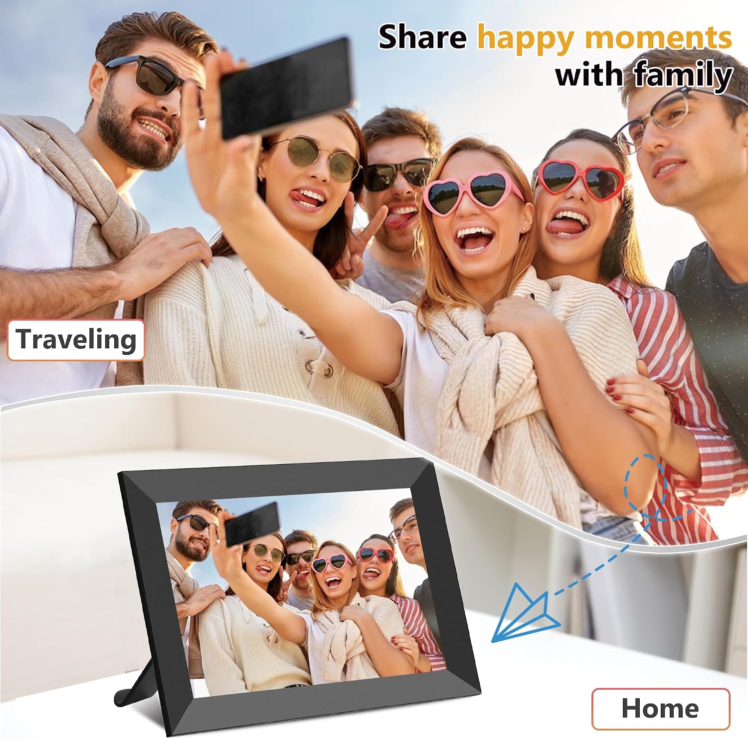 Thumbnail 2 de REUMAR 10.1 inch Digital Photo Frame