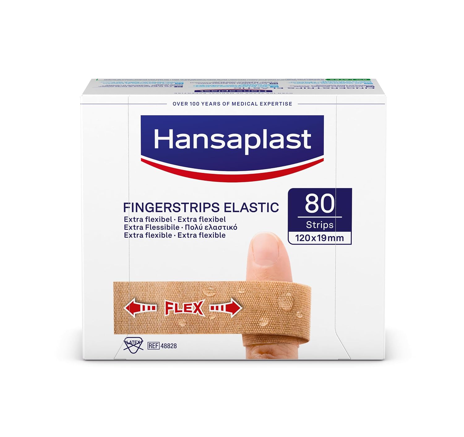 Detalle de Hansaplast Elastic Fingerstrips 80 StĂŒck đ©č