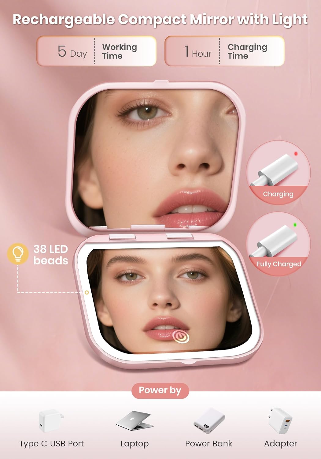 Detalle de Magnifying Makeup Mirror, 40X