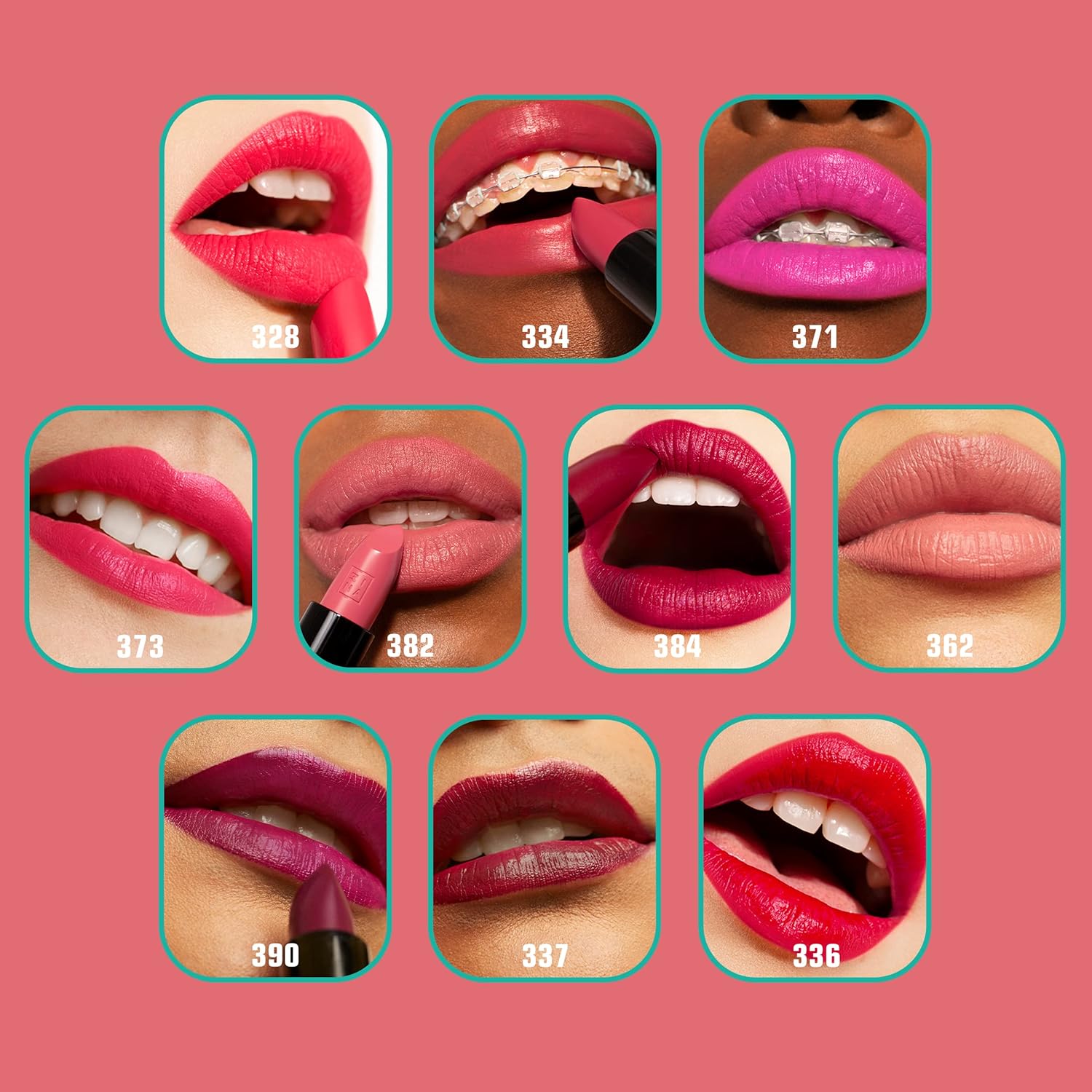 Thumbnail 3 de 3ina The Lipstick 390 Dunkle Violett (matt) – veganer Lippenstift mit Vitamin E & Sheabutter