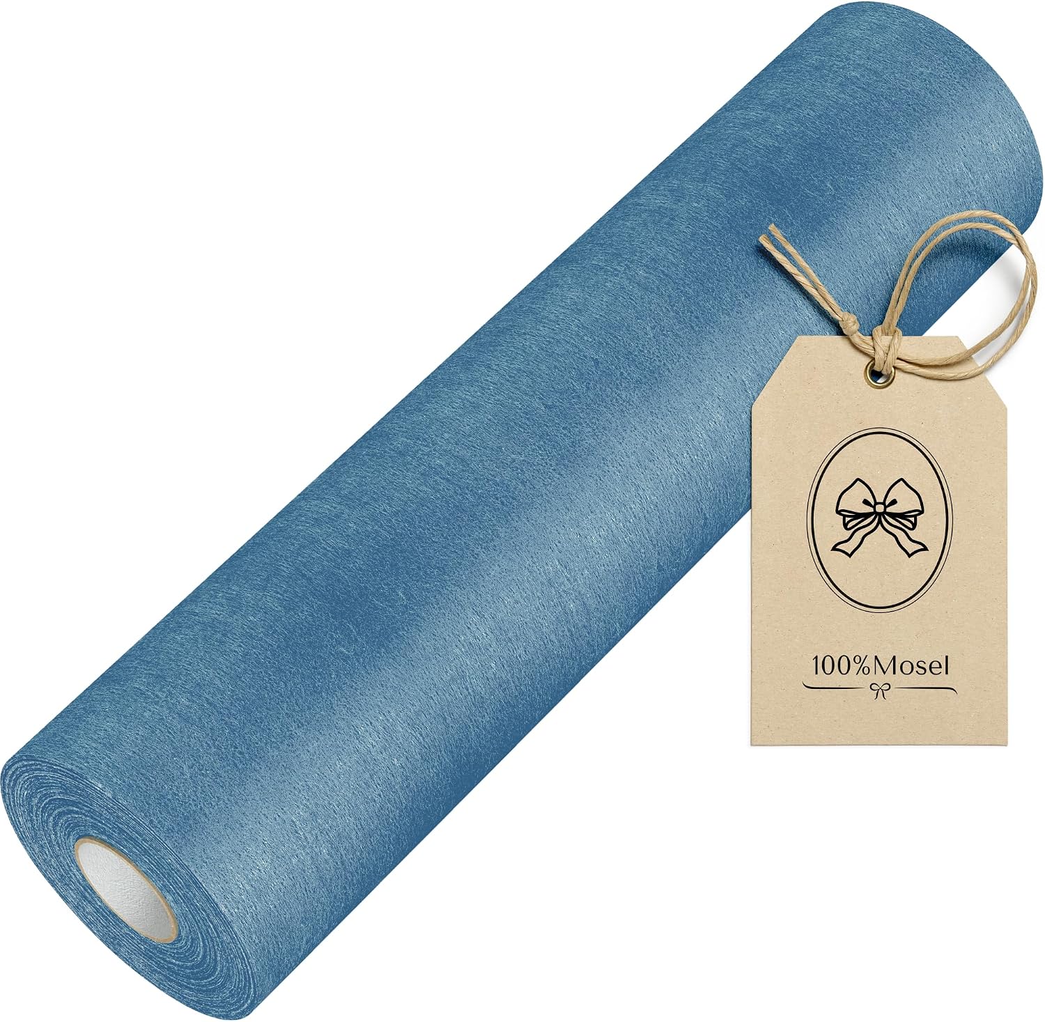 Detalle de 100%Mosel Vlies TischlĂ€ufer Rauchblau 30 cm đ