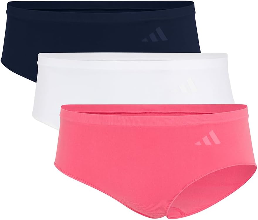 Detalle 2 de adidas Damen Hipster 3er-Pack – Sport Active Seamless, bequeme Unterwäsche