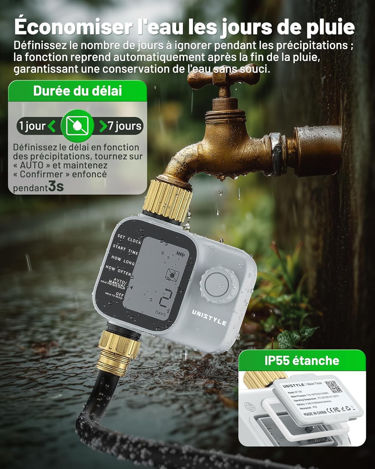 Detalle 2 de Programmateur Arrosage Unistyle | Nouvelle édition 2026