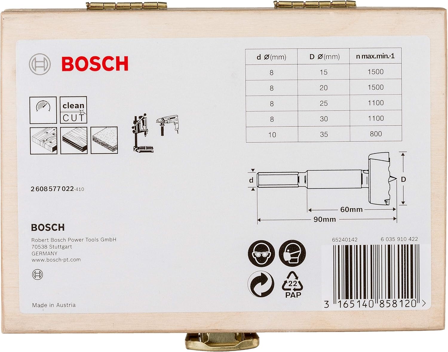 Detalle de Bosch Professional Forstnerbohrer 35 mm