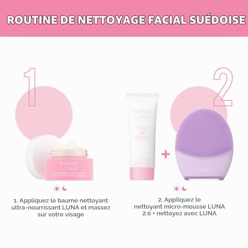 Detalle de FOREO LUNA Micro-Foam Cleanser 2.0 — Gel Nettoyant Visage végan et doux, 100 ml
