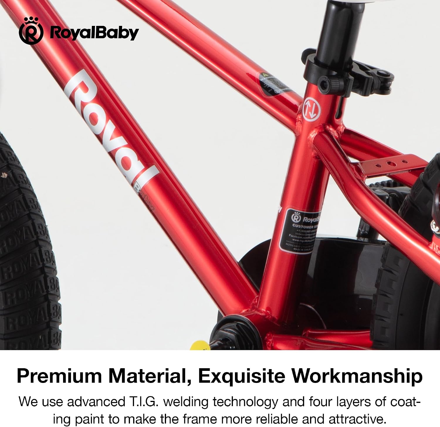 Detalle 2 de RoyalBaby Freestyle Classic 14-inch kids bike