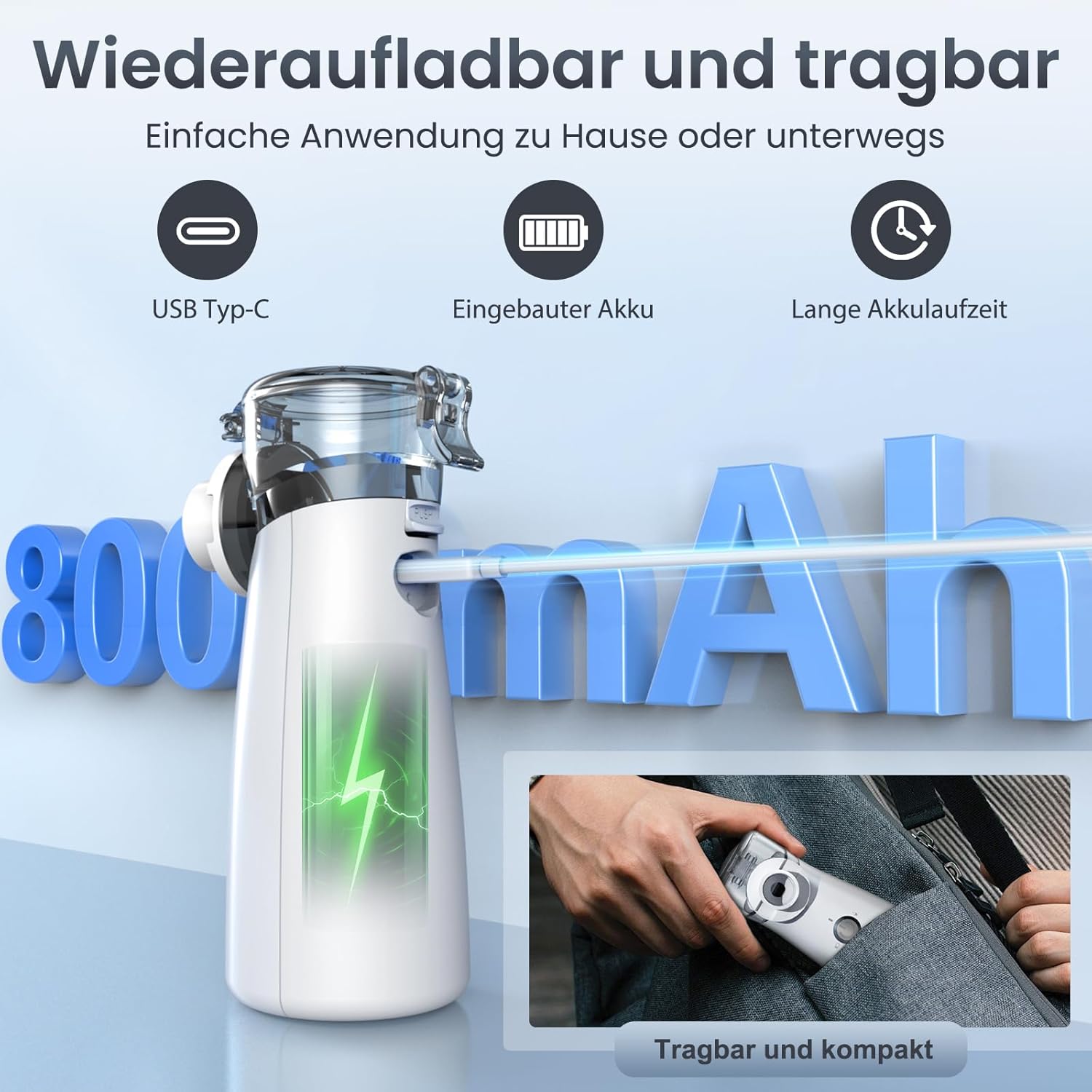 Thumbnail 4 de Bntath Inhalationsgerät Ultraschall 120 kHz