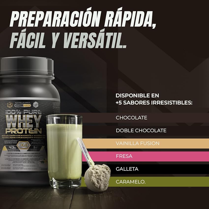 Thumbnail 4 de Healthy Fusion Whey Protein 💪 Colágeno y Magnesio | Vainilla 1000g