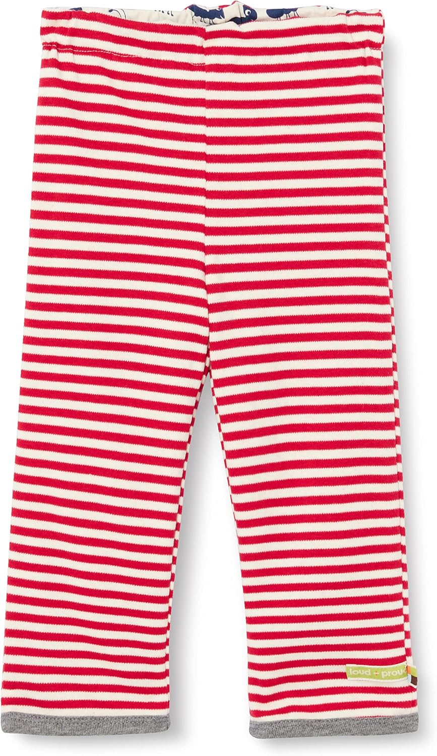 Detalle de Loud + Proud Unisex Kinder Wendehose – GOTS zertifiziert, 100% Bio-Baumwolle