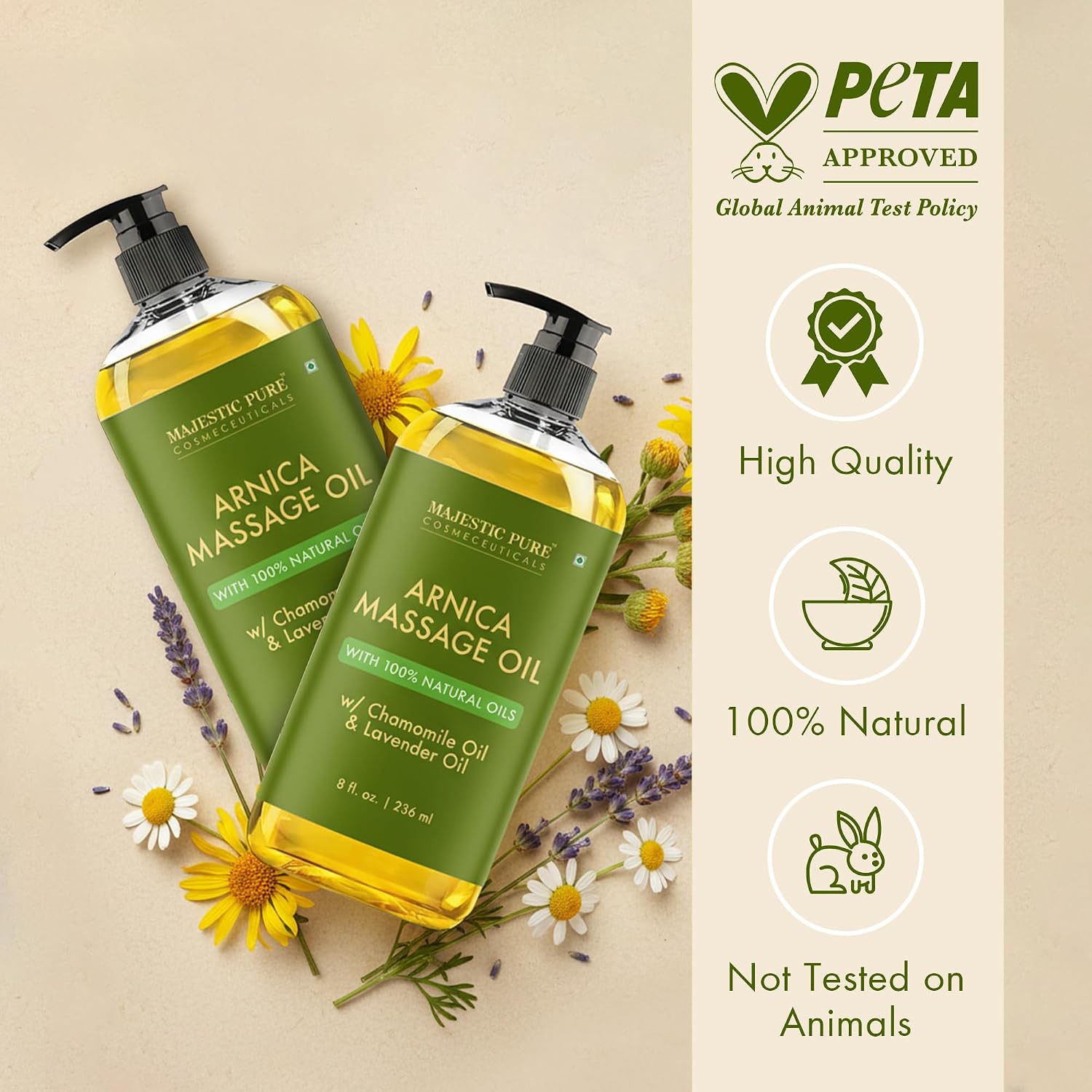 Thumbnail 2 de Majestic Pure Arnica Sore Muscle Oil 2x8oz