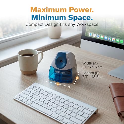 Detalle de Bostitch Office Electric Pencil Sharpener — Heavy-Duty, Stall-Free Motor for Classroom & Desk