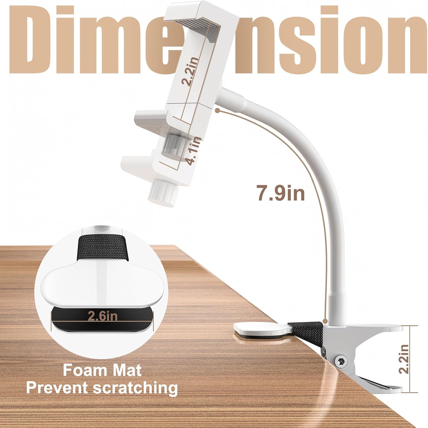 Thumbnail 4 de NozlaID Babyphone Halterung – Universelle Halterung für HB40/HB65/HB66/HB248 und Geräte mit 1/4-Zoll-Gewinde