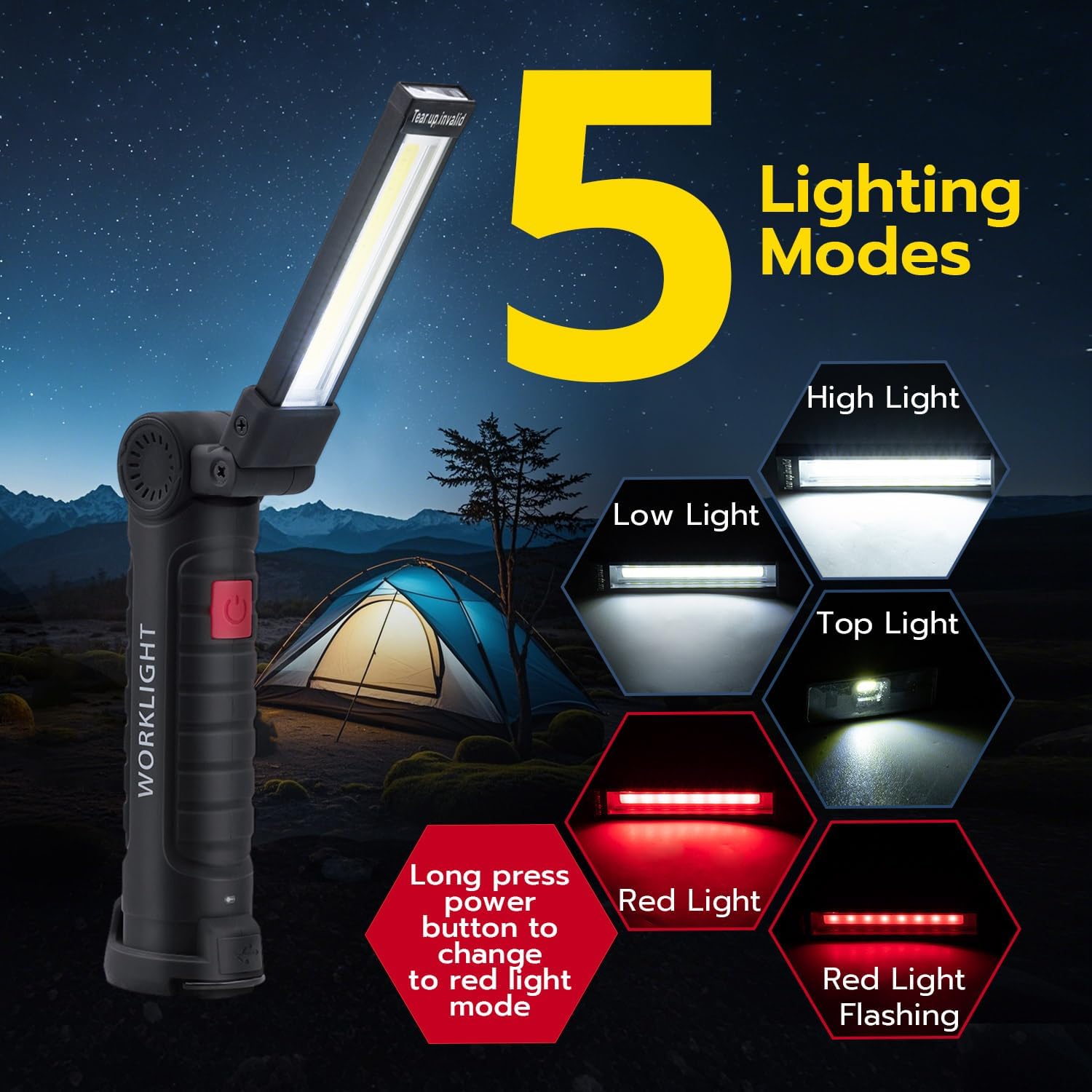 Detalle 2 de Tolesum Lampe de Travail 1200 mAh 🔦