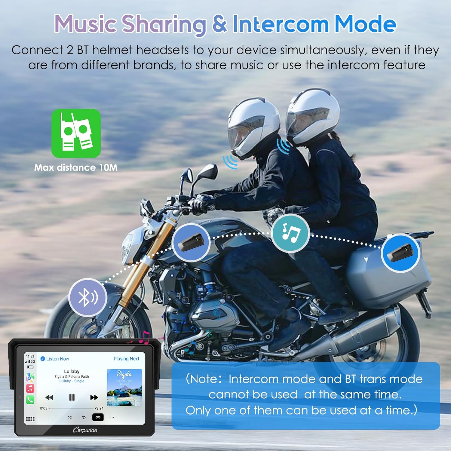 Detalle de Carpuride W502B Pro 5" motorcycle GPS