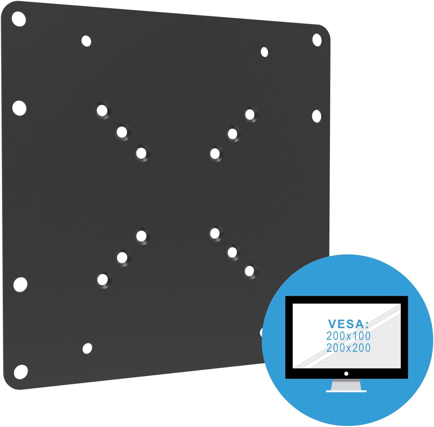 Thumbnail 1 de PureMounts ADAPT-A piastra adattatore VESA universale da 50x50 a 200x200 (max 30 kg) nero