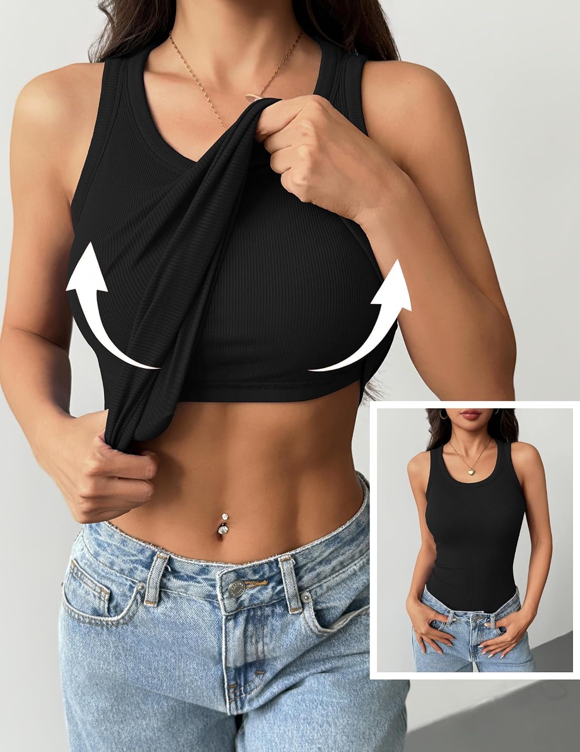 Detalle 2 de Zeagoo Tank Top Viscose Blend