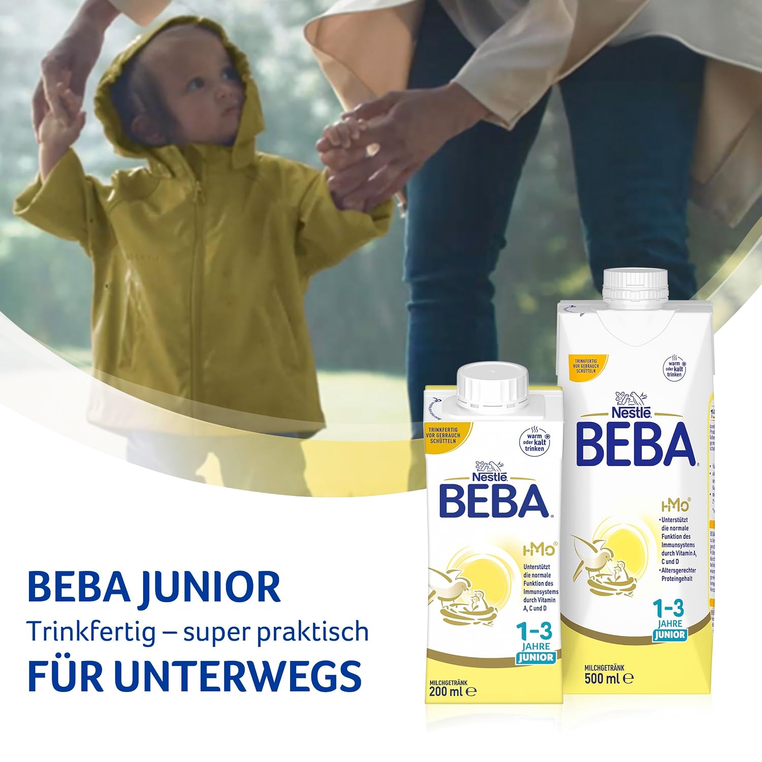 Thumbnail 6 de BEBA Junior 1-3 Jahre Milchgetränk trinkfertig – mit 2'-FL HMOs, altersgerechtem Proteingehalt, 6 x 200 ml