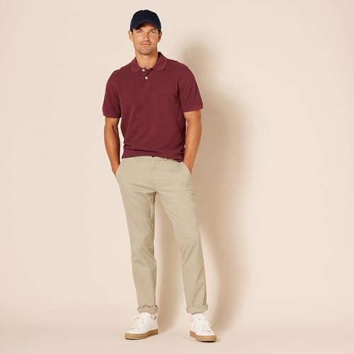 Thumbnail 3 de Amazon Essentials Pantalones Informales de Estilo Chino para Hombre — Elásticos, Corte Ajustado, Caqui 29W/29L